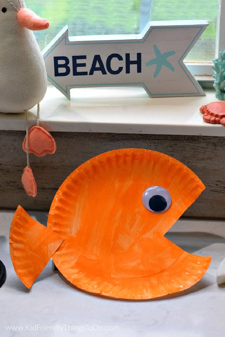 Easy Paper Plate Fish Craft for Kids