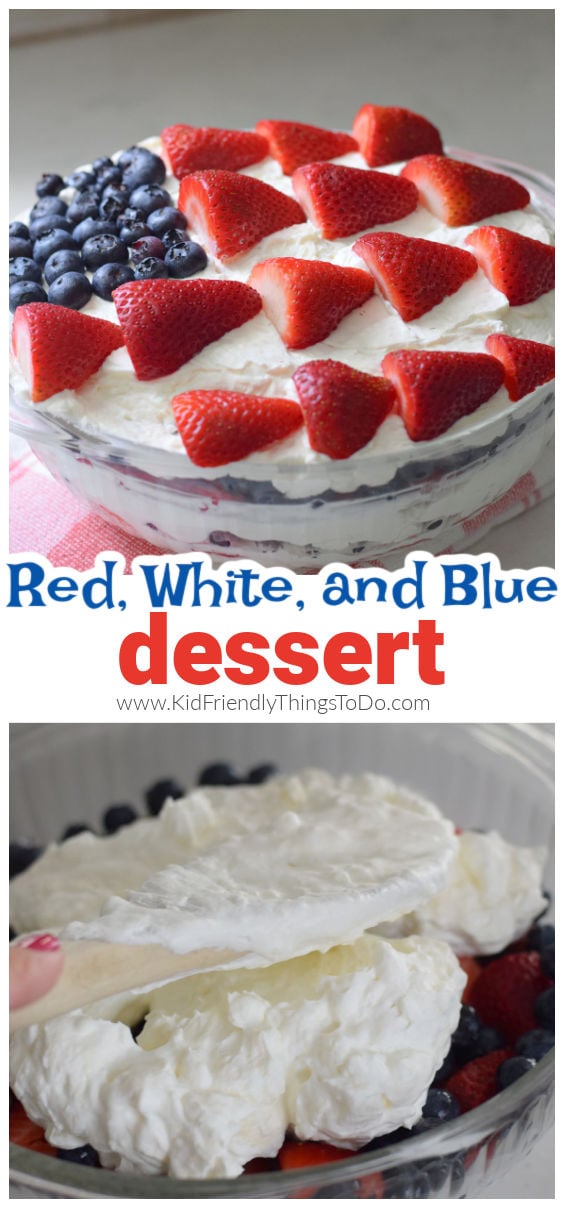 red, white, and blue dessert 