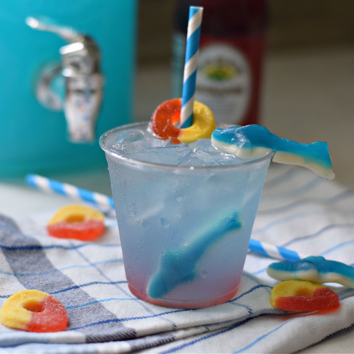 Shark Ice Cubes Recipe makes me think of Shark Week and Parties