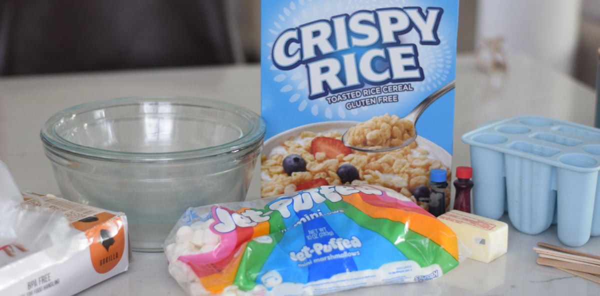 ingredients for popsicle rice krispies treats 