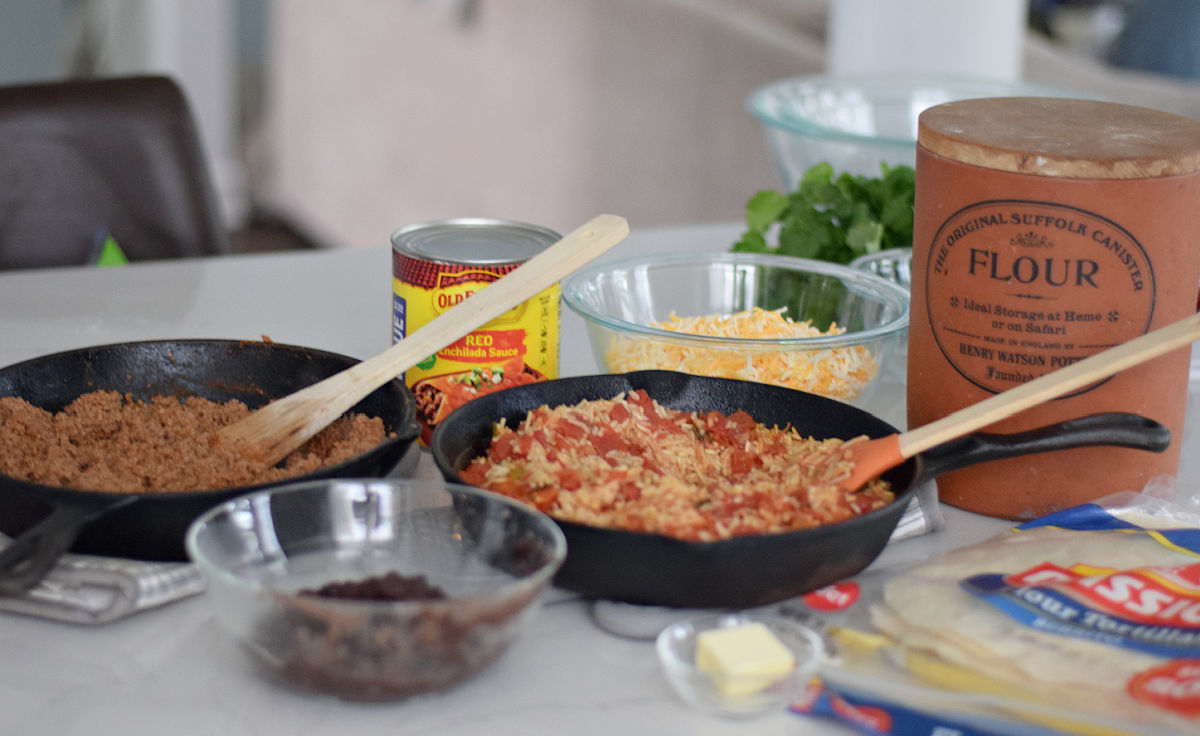 ingredients for wet burrito