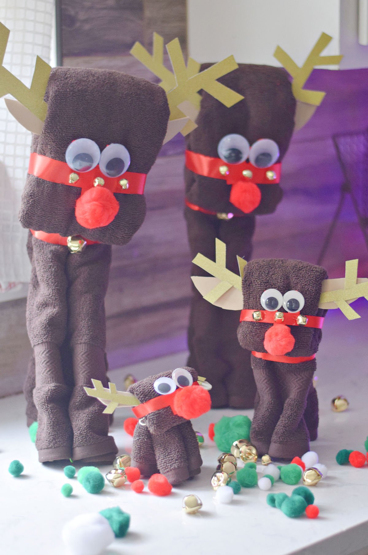 DIY Wash Cloth Reindeer: A Fun Holiday Craft