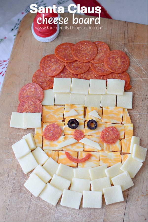 Santa Cheese Board 