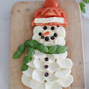 snowman caprese salad appetizer