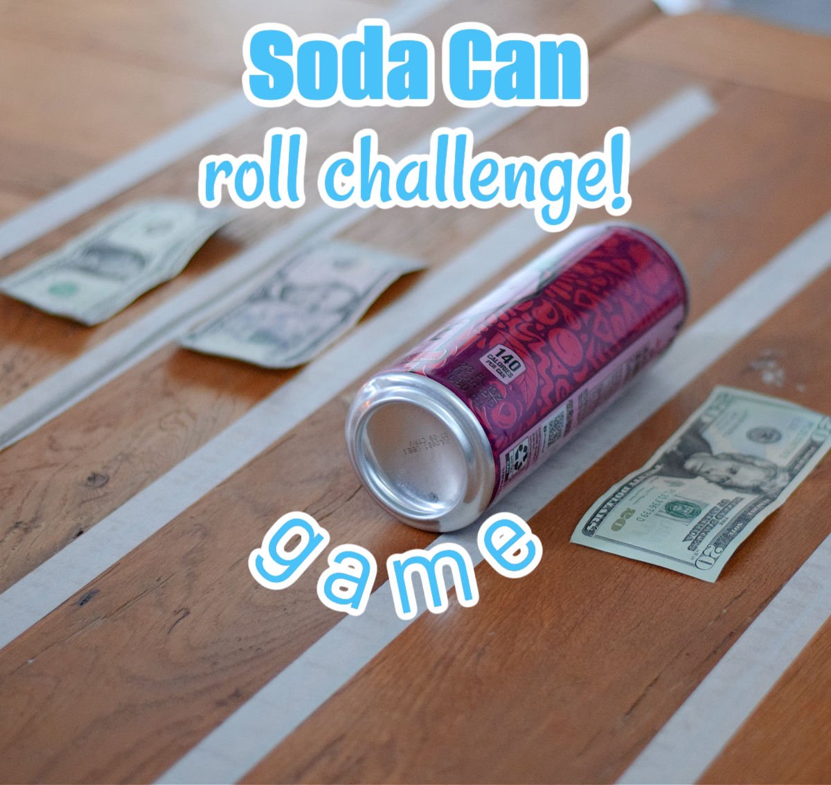 soda can roll challenge game