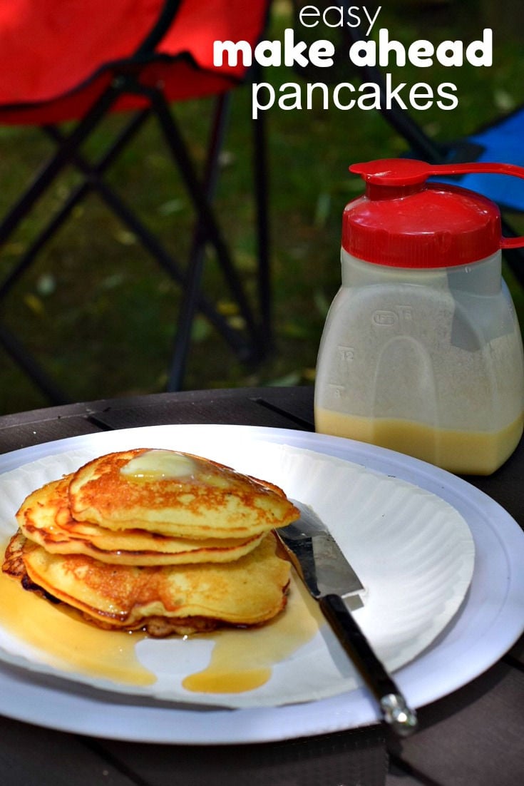 Make ahead Pancakes for an Easy Camping Breakfast Recipe