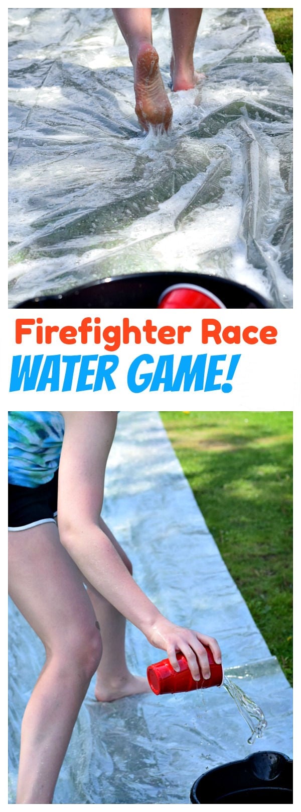 firefighter water relay race