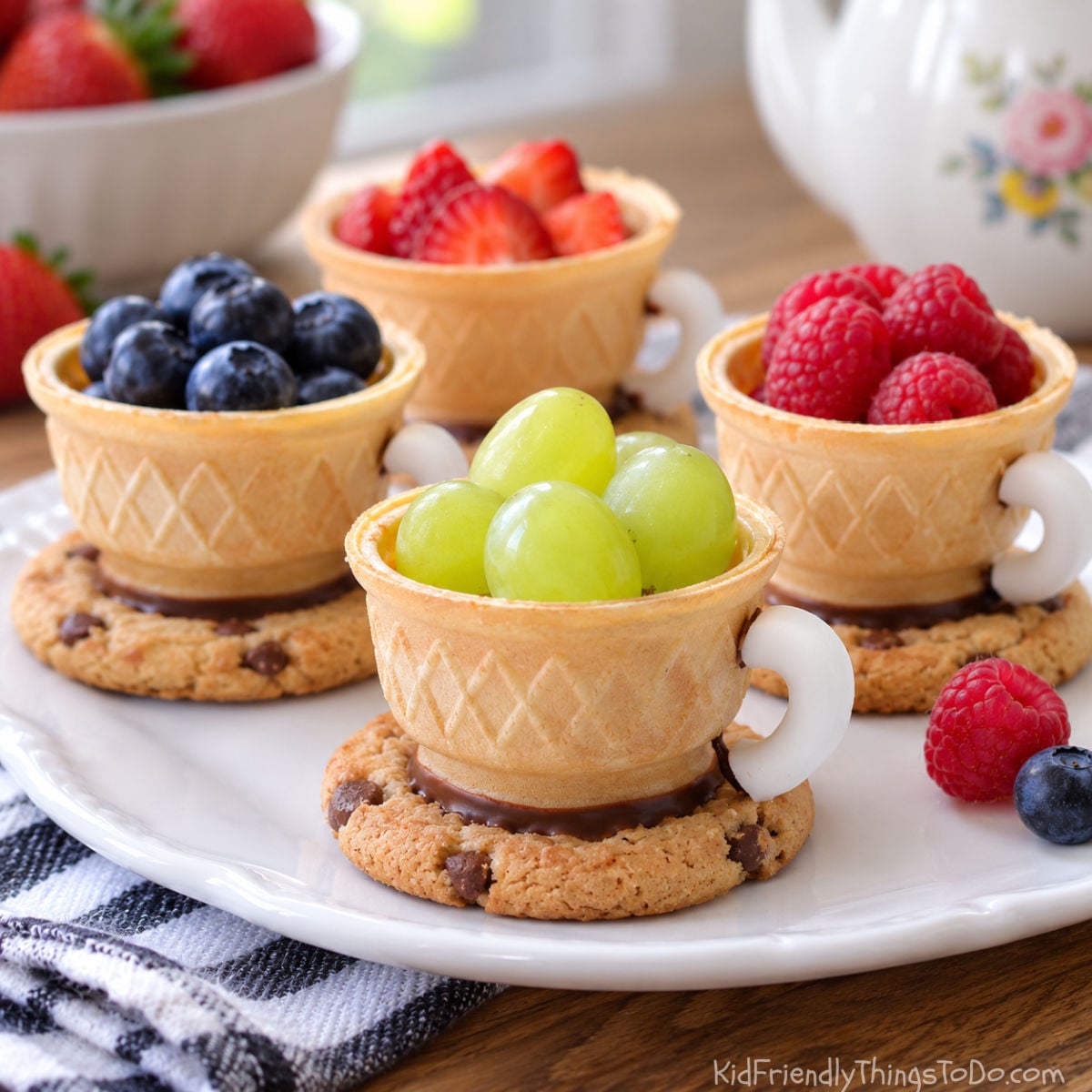 edible ice cream cone teacups