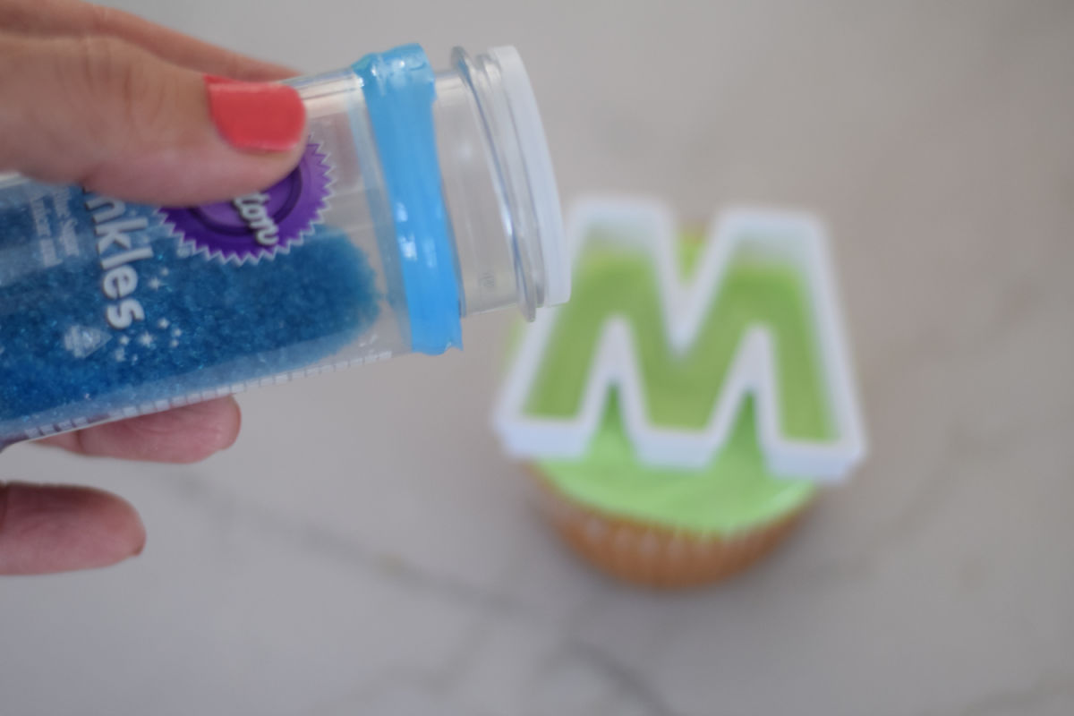 making Monsters Inc. Cupcake 