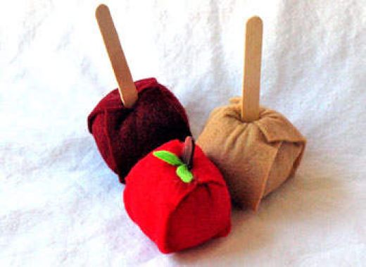 felt apples 