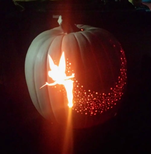 DIY Tinkerbelle pumpkin