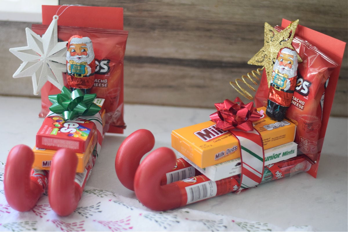 Christmas candy sleighs 