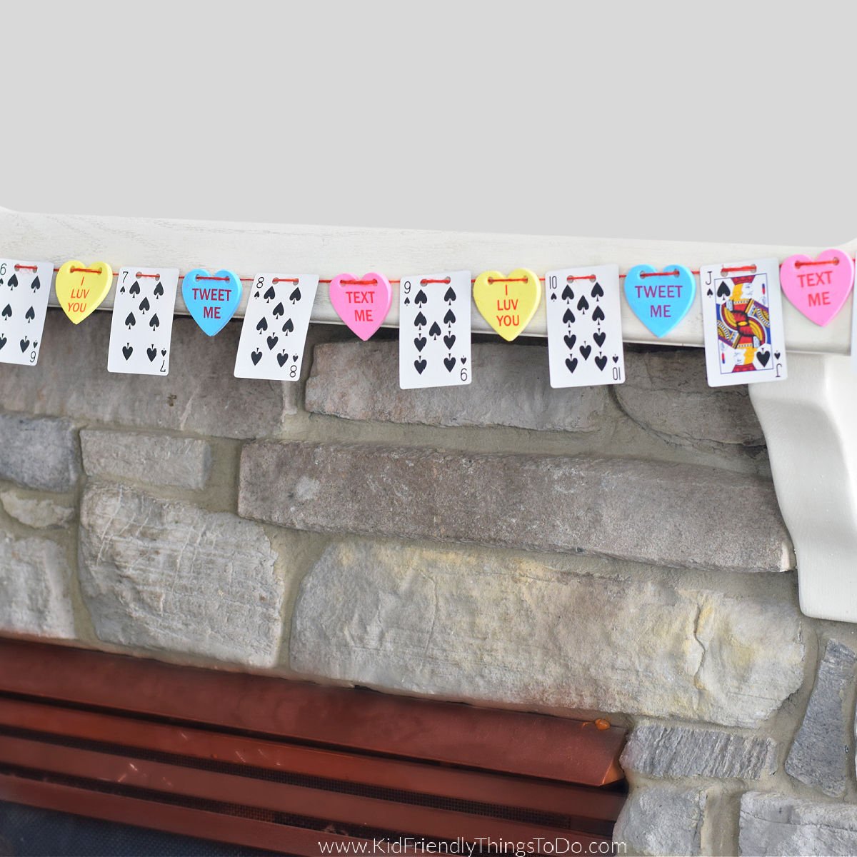 Valentine Card Garland Banner 