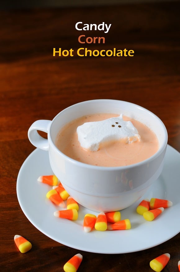 candy corn hot chocolate 