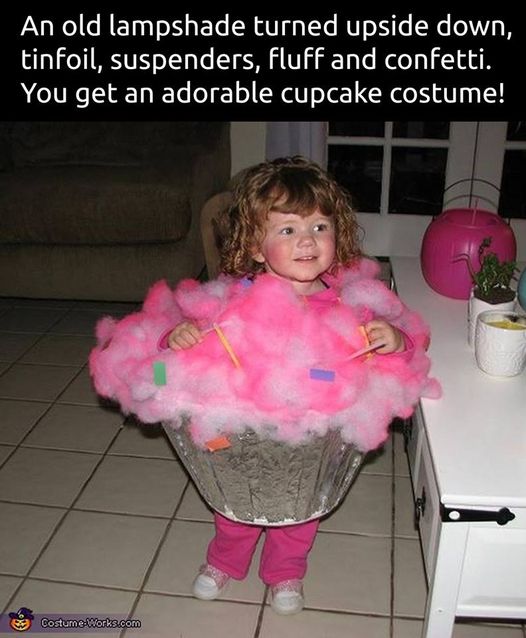 cupcake Halloween costume idea for kids 