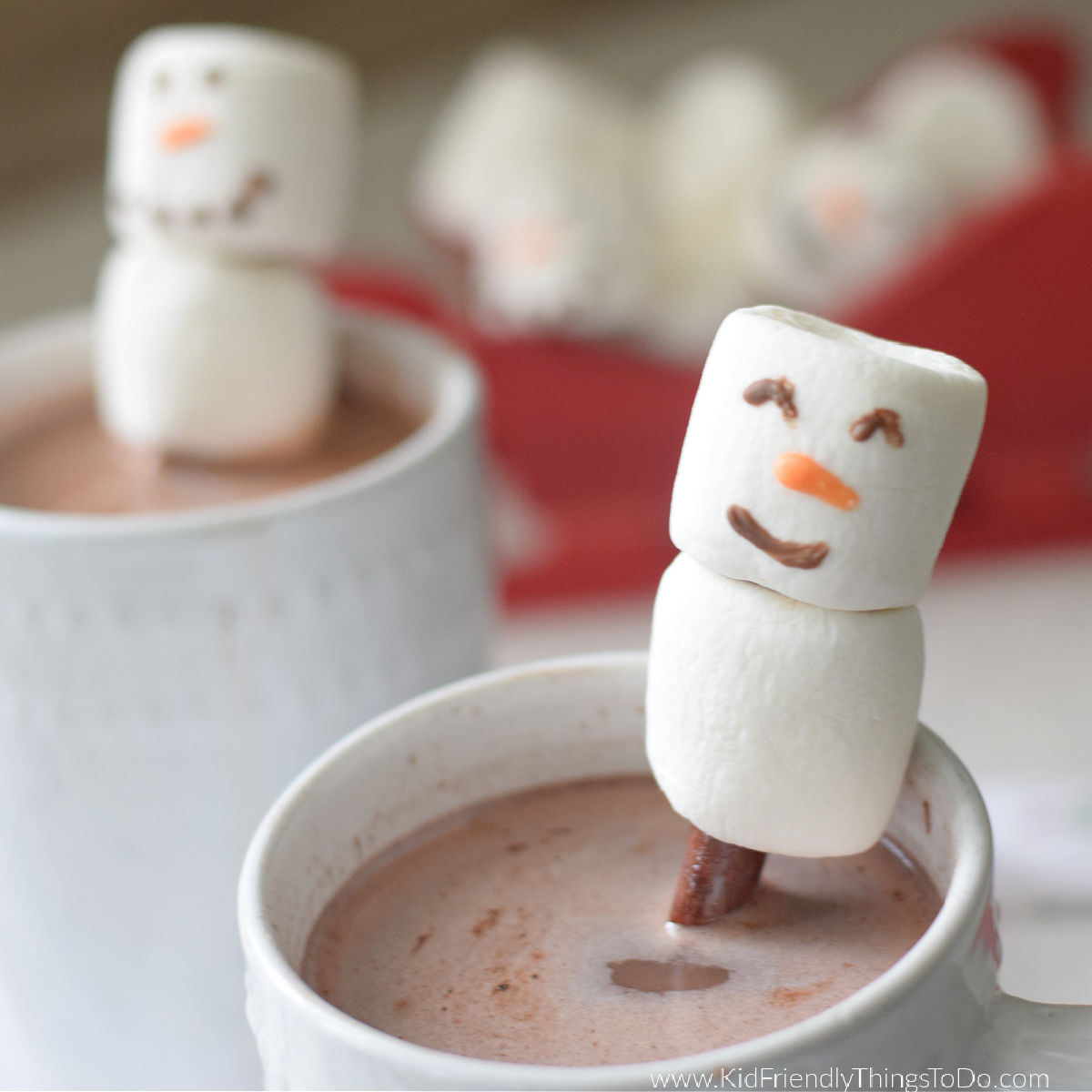 marshmallow snowman