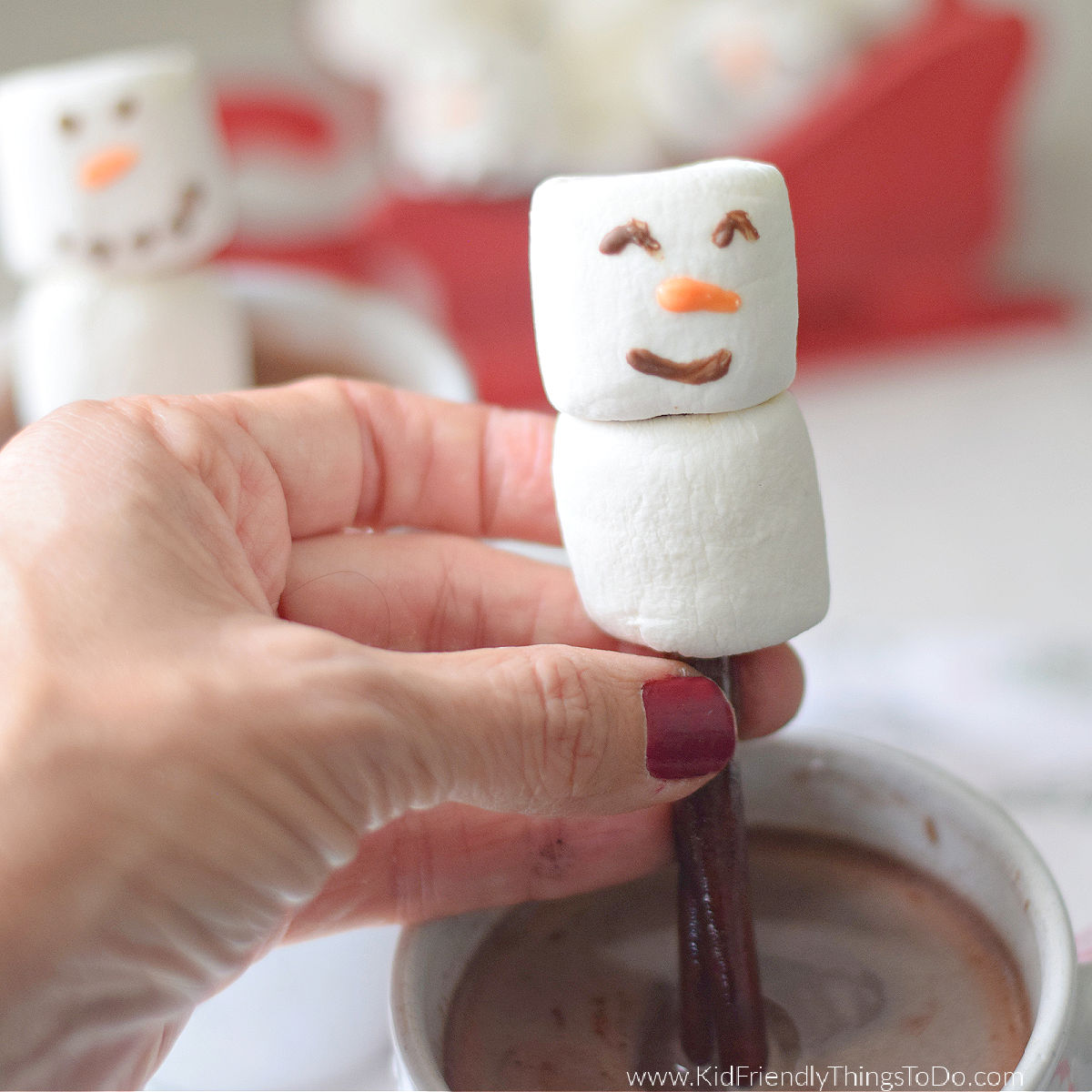 marshmallow snowman