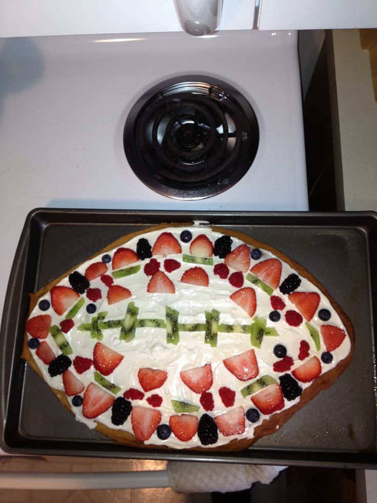 football fruit tray