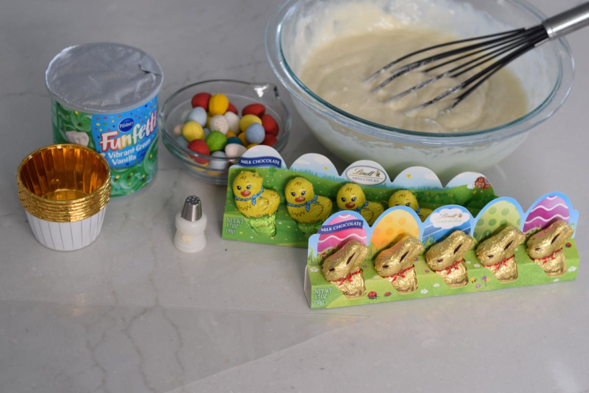 Easter cupcake ingredients 