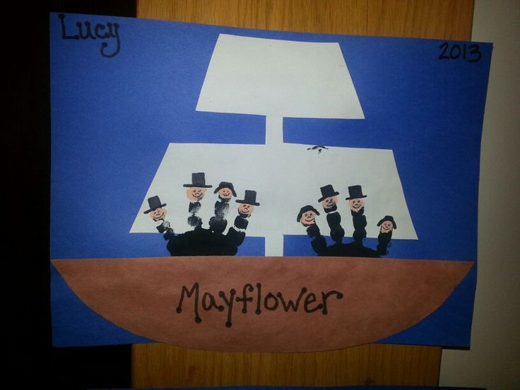 Mayflower handprint craft 