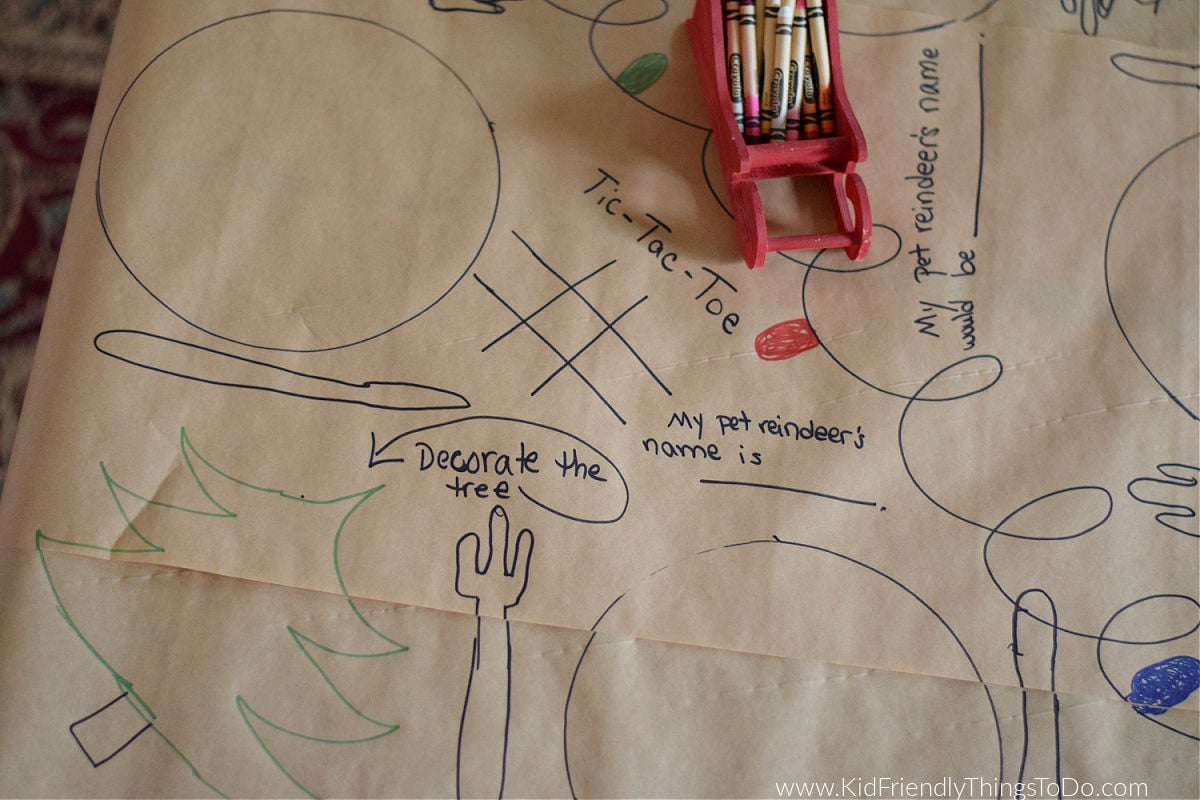 paper tablecloth for Christmas