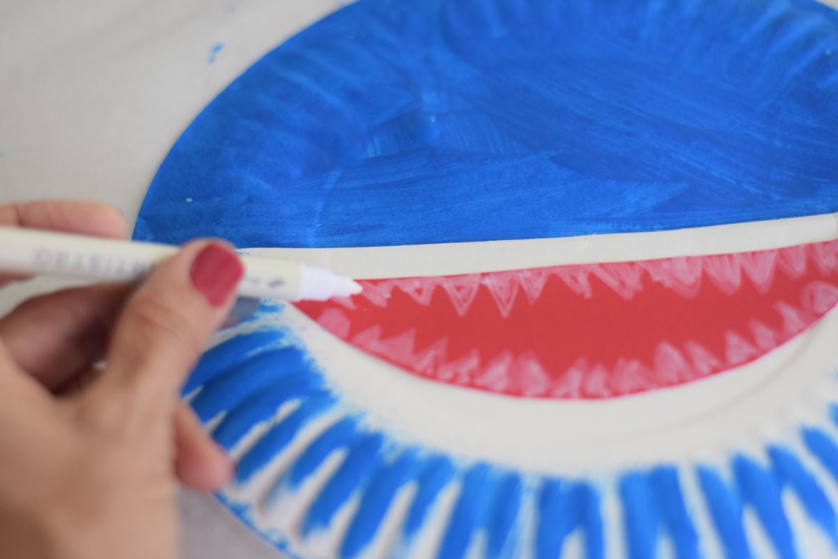 drawing teeth for shark craft