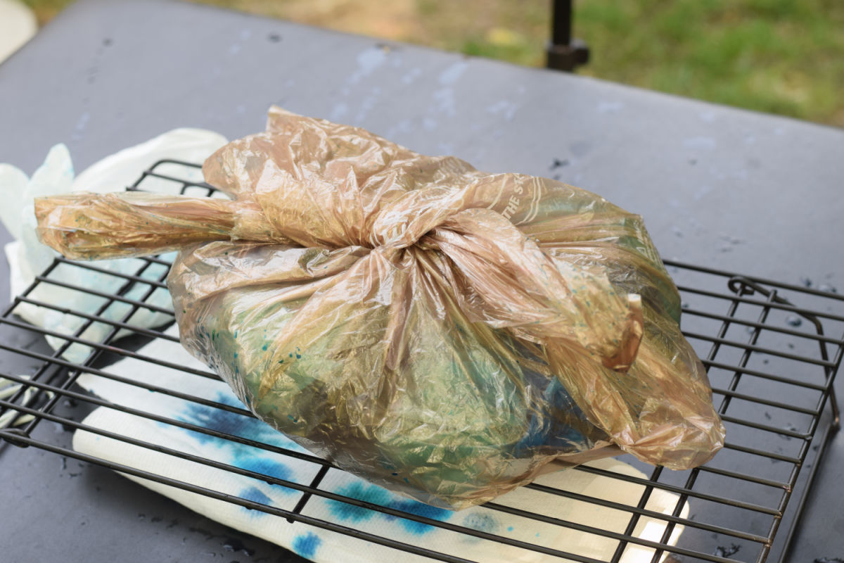 tie-dye in bag