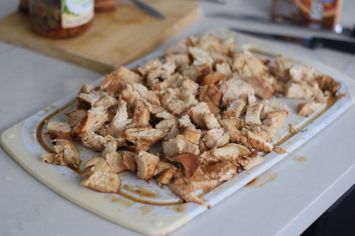 cubed chicken