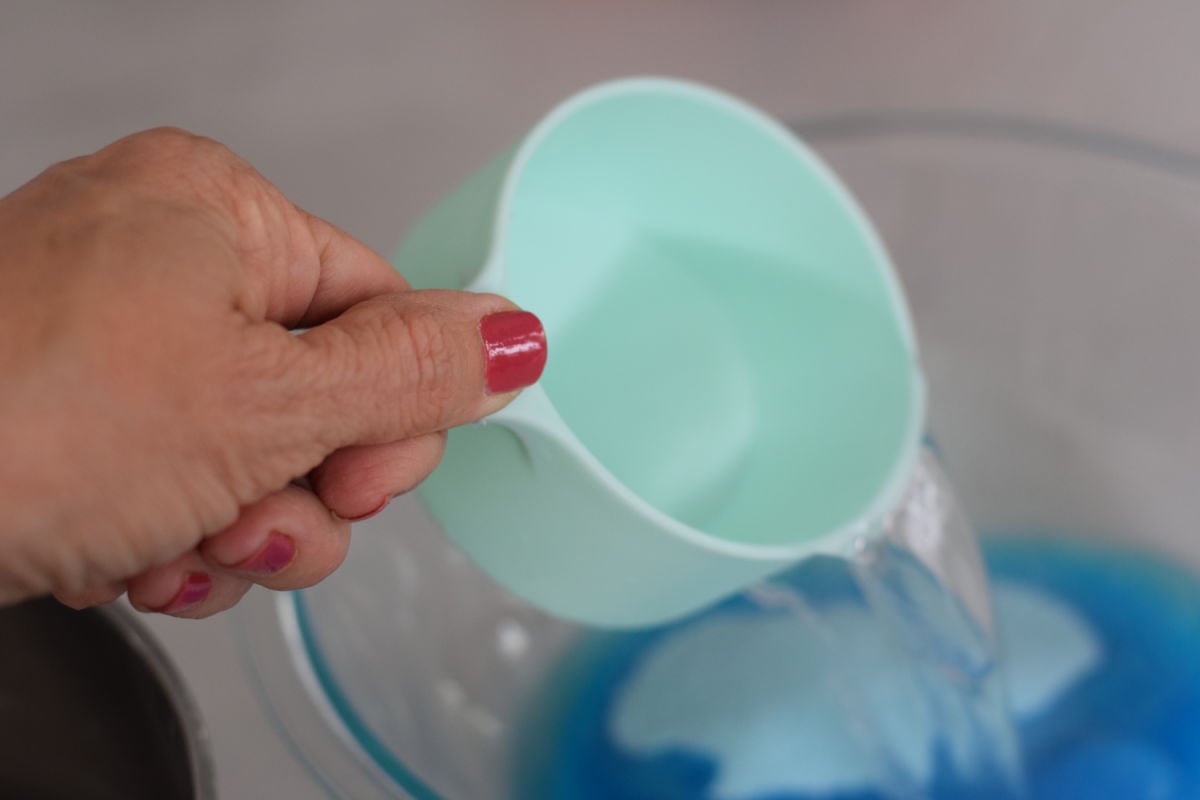 making Jello cups