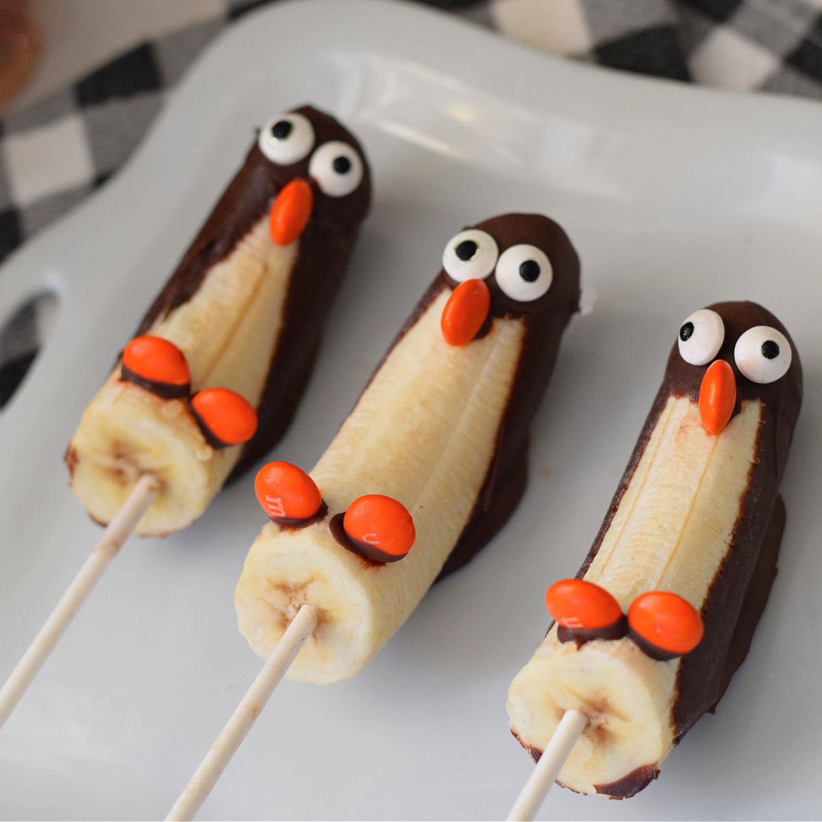 frozen banana penguins