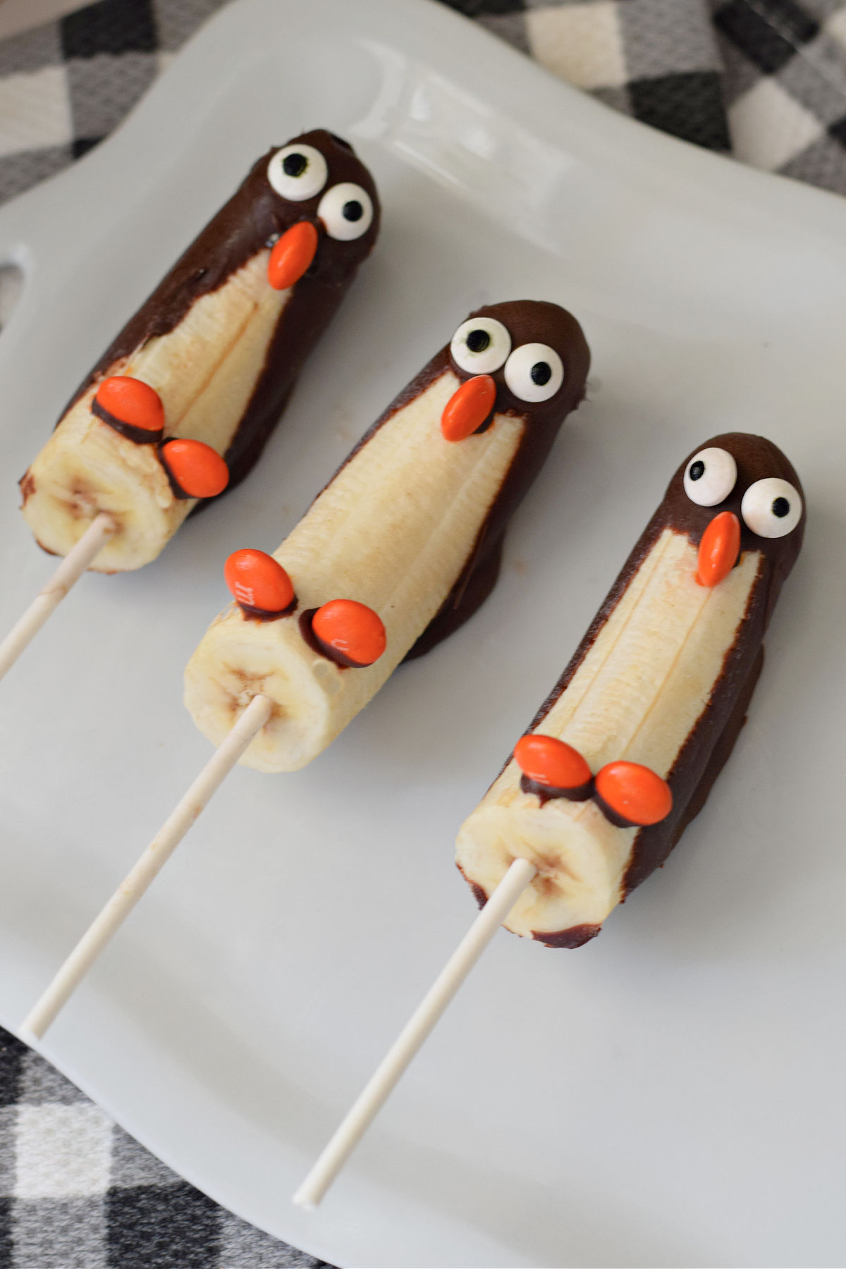 frozen banana penguins