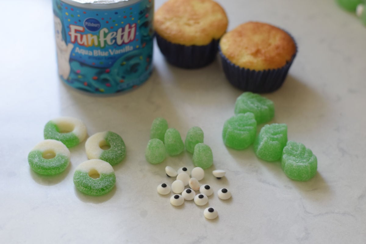 sea turtle cupcake ingredients