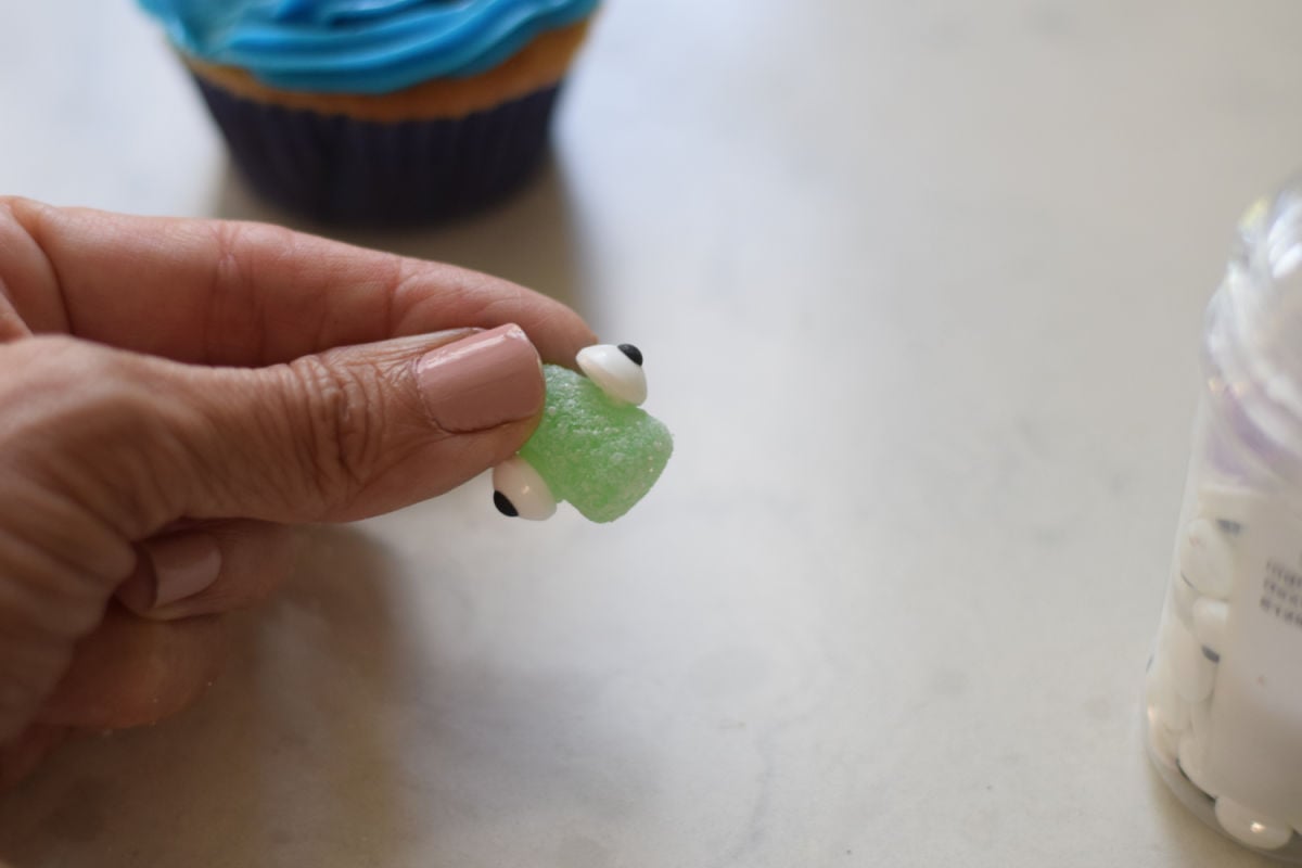 sea turtle cupcake head