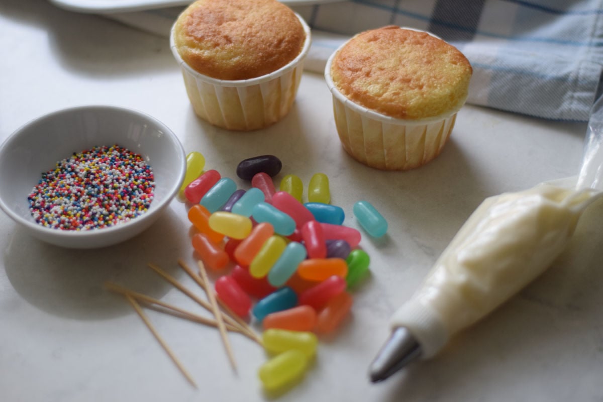 Ingredients for Popsicle Cupcakes 