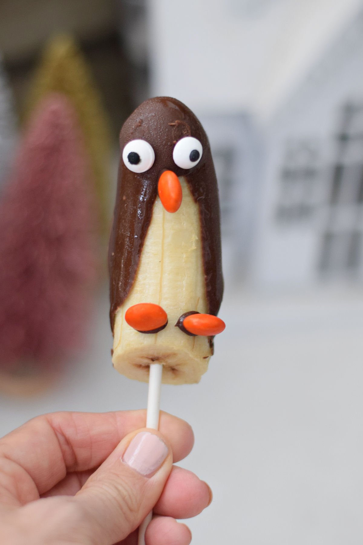 frozen banana penguins