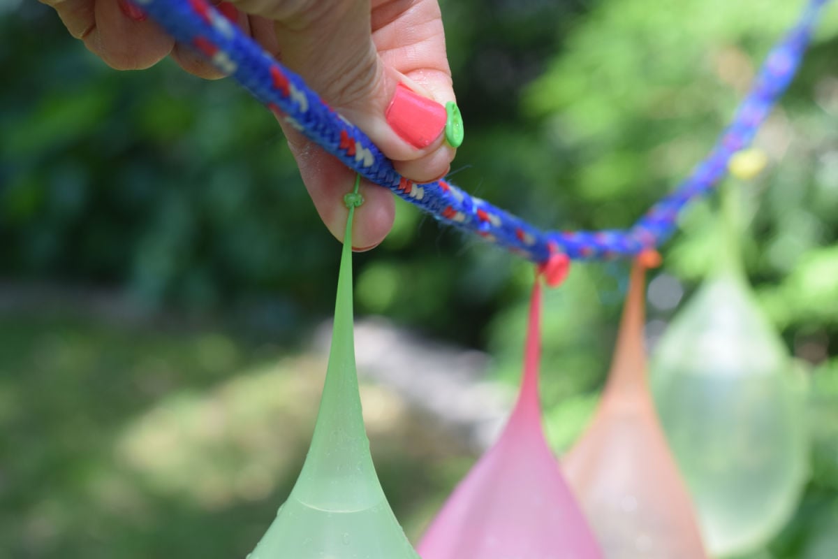 hanging water balloons