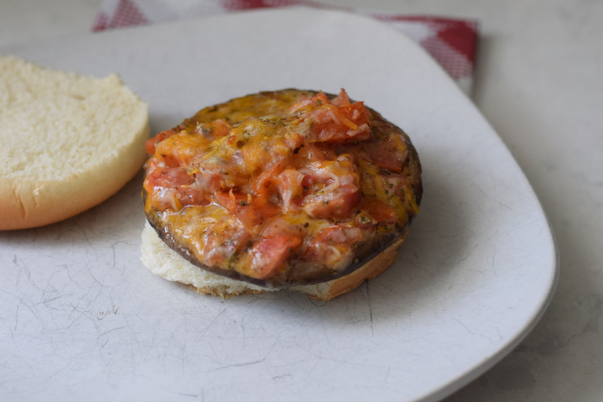 Portobello mushroom burger