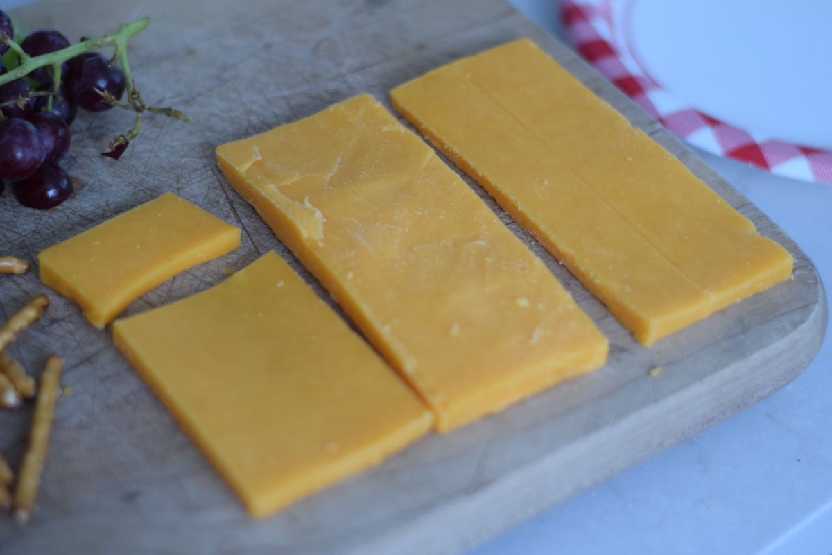 cheese cut into strips 