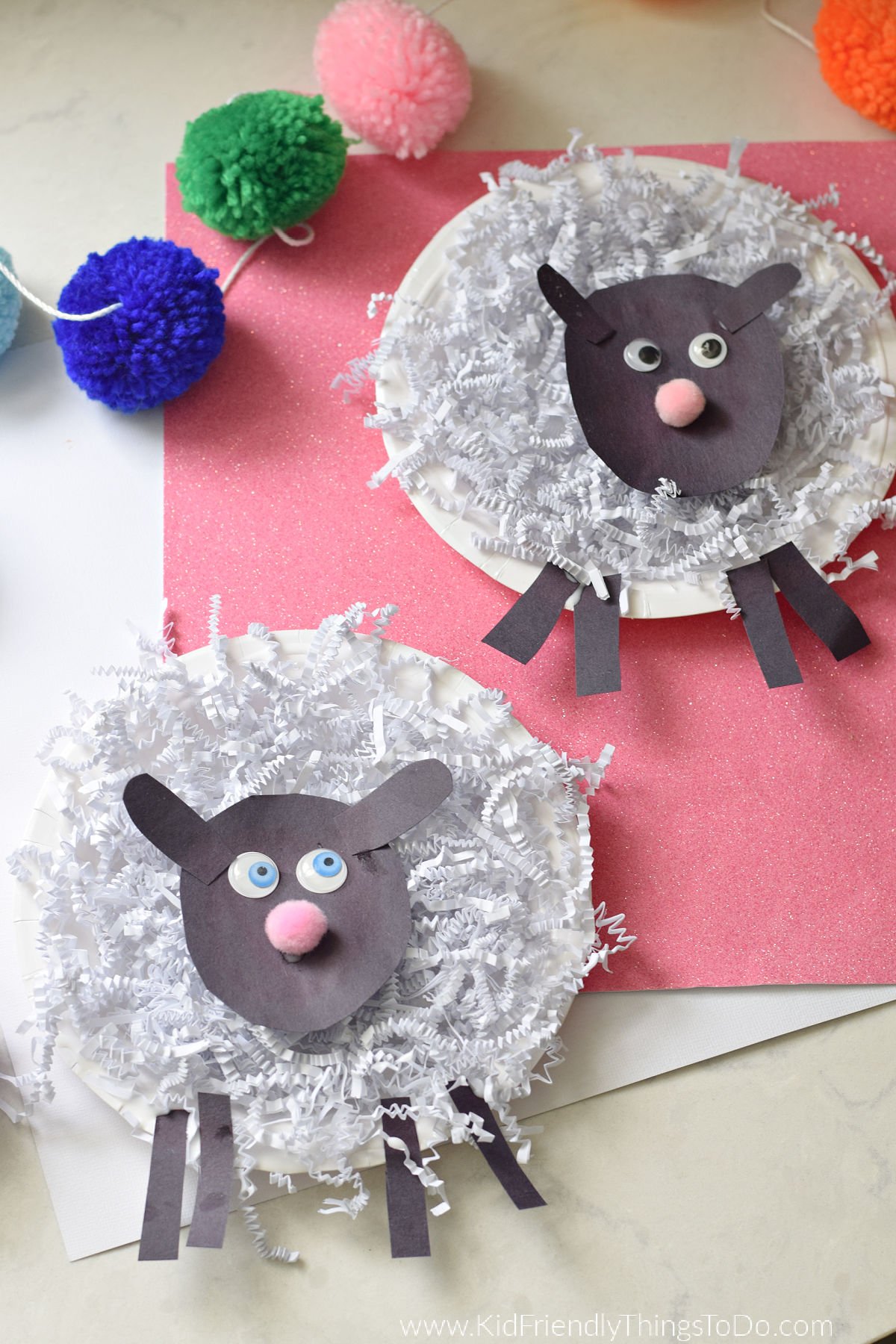paper plate sheep craft