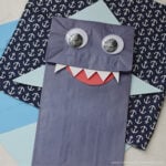 paper bag shark craft