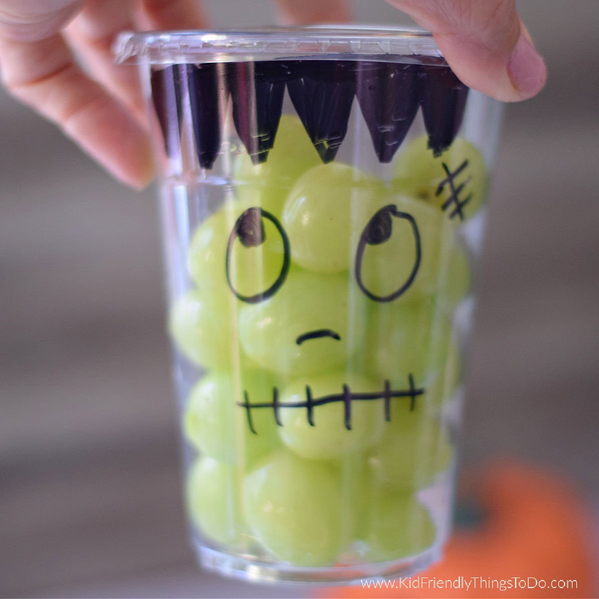 Frankenstein fruit cup 