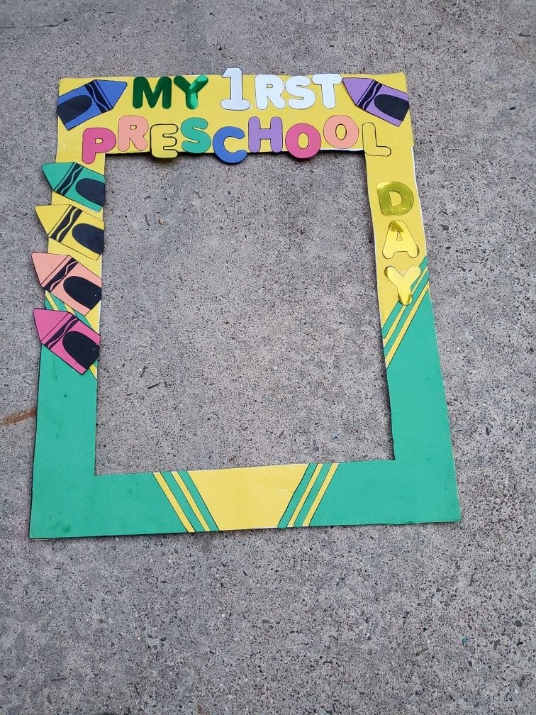 crayon picture frame 