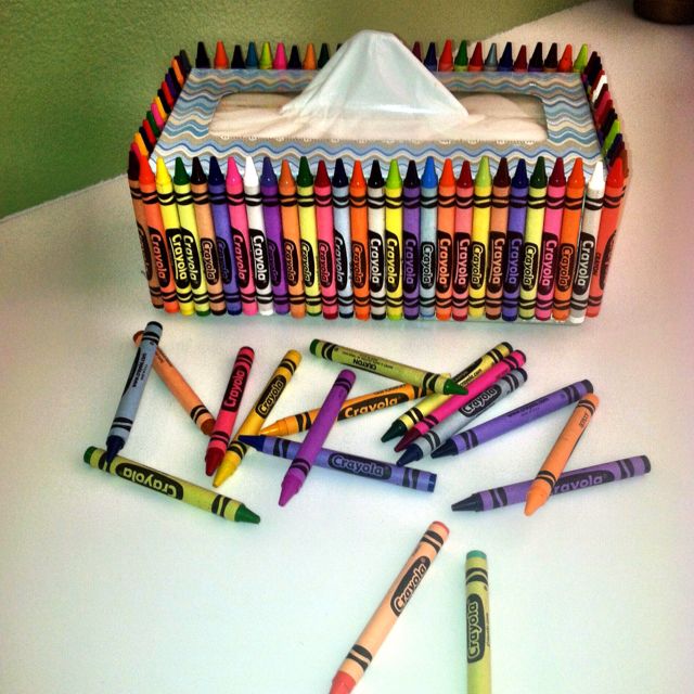 crayon tissue box 