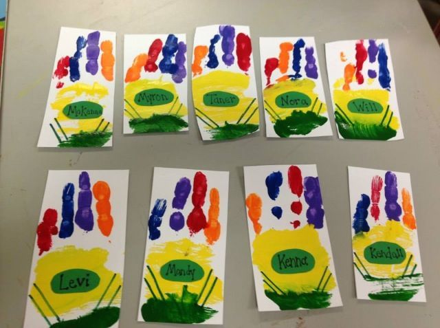 handprint crayon craft 