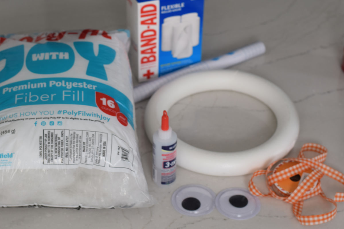 supplies for mummy wreath