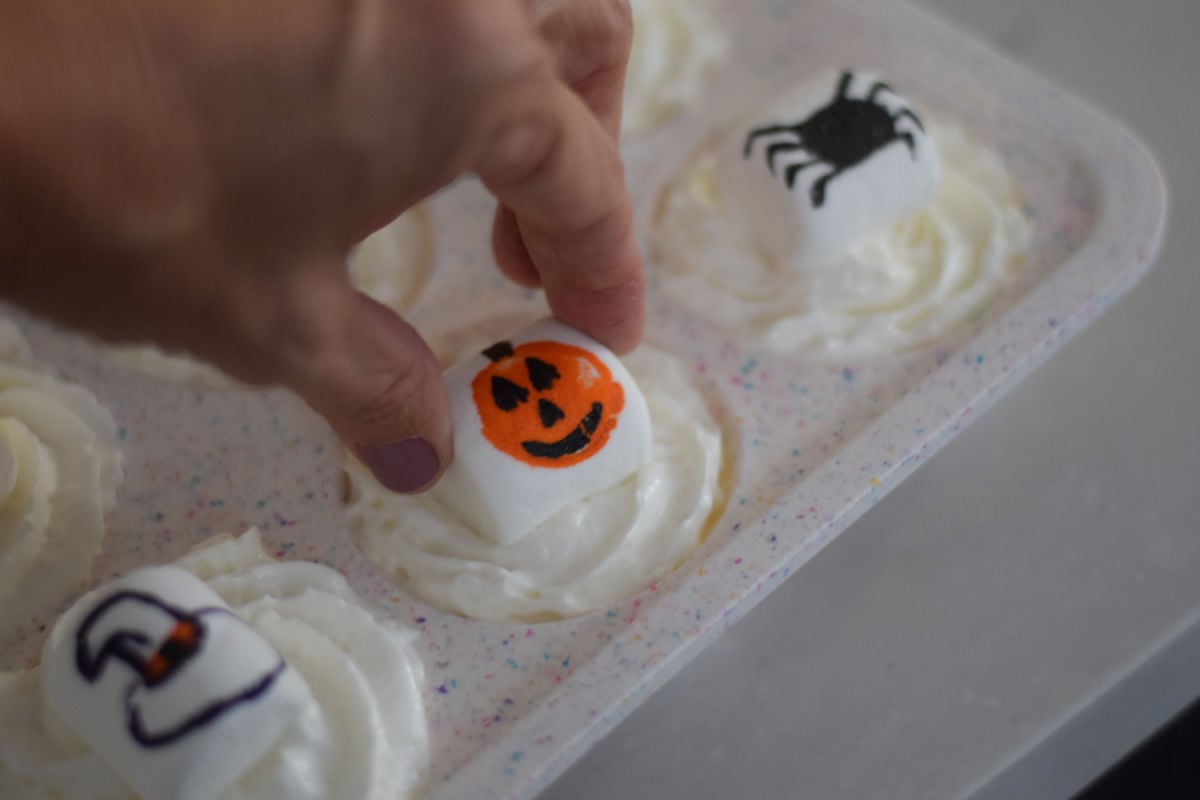 Halloween whipped cream toppers 