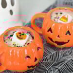 Halloween frozen whipped cream topper
