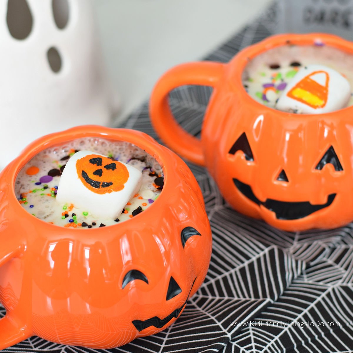 Halloween frozen whipped cream topper
