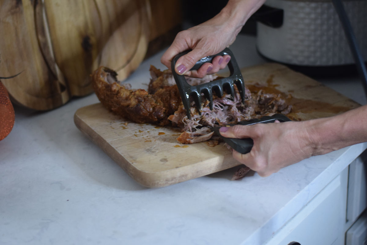 shredding pork