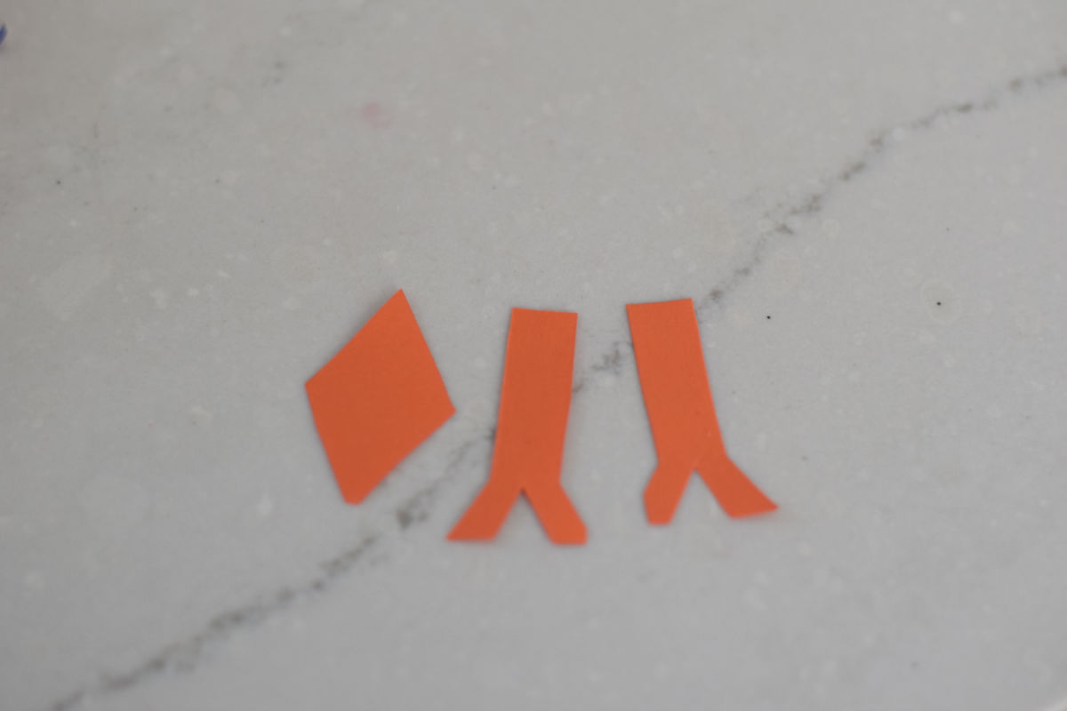 beak and legs for turkey craft